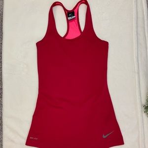 {Nike} Dri-fit racer back mesh workout tank top